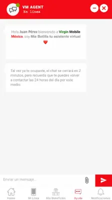 Virgin Mobile México android App screenshot 1