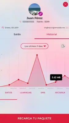 Virgin Mobile México android App screenshot 4